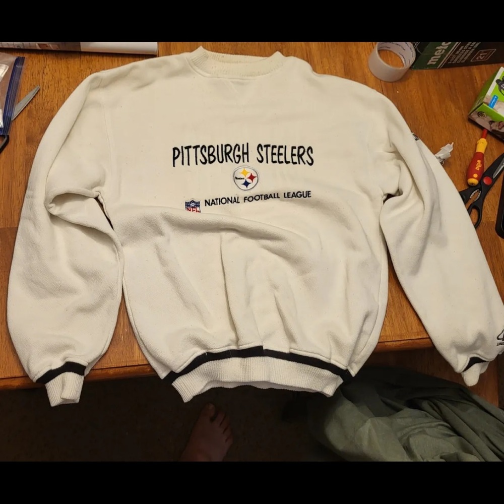 Vintage Pittsburgh Steelers Logo Athletic Pro Line Crewneck Sweatshirt medium